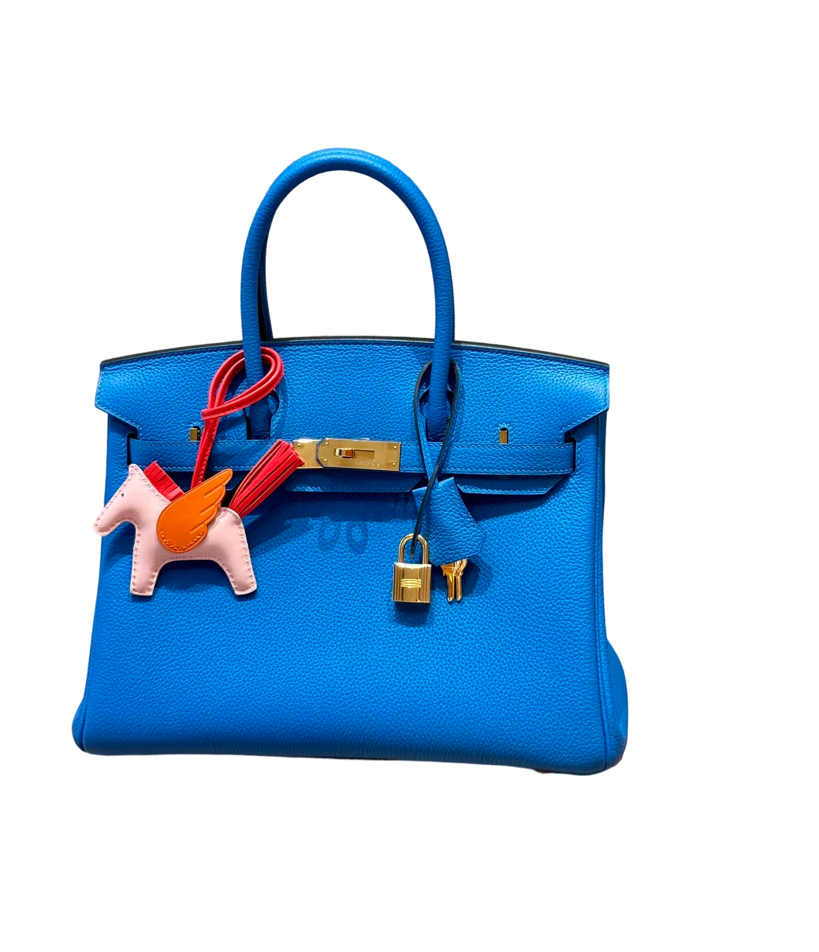 Birkin  Togo – Bleu Zanzibar | Gold-Plated