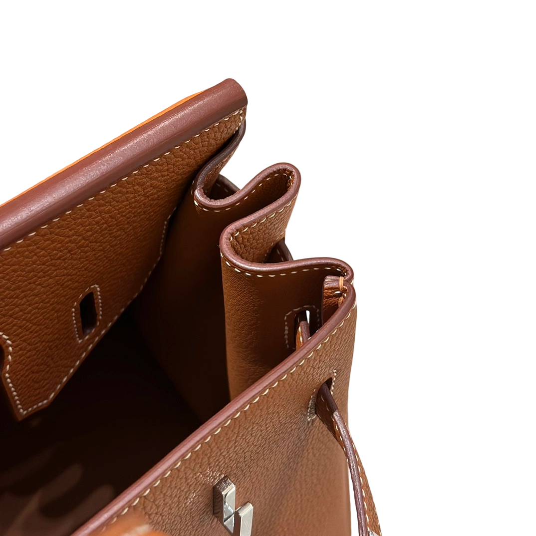 Birkin  Togo – Gold Brown | Palladium