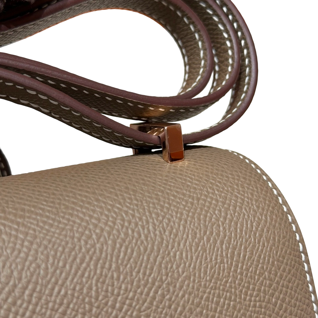 Constance  Epsom – Etoupe | Gold-Plated