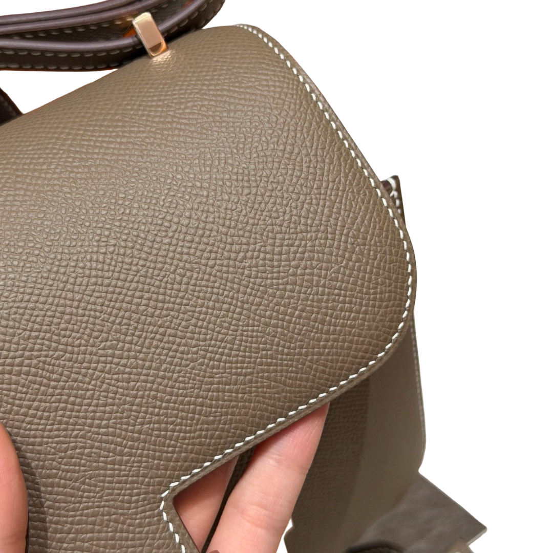 Constance  Epsom – Etoupe | Gold-Plated