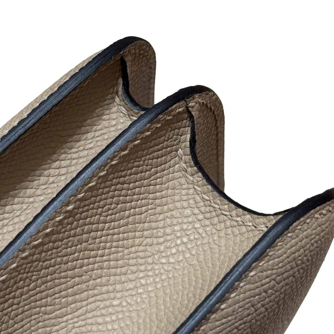 Constance  Epsom – Trench Grey | Gold-Plated