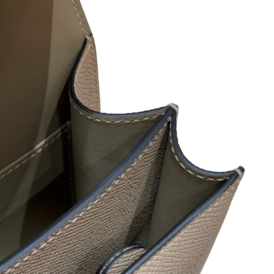 Constance  Epsom – Trench Grey | Gold-Plated