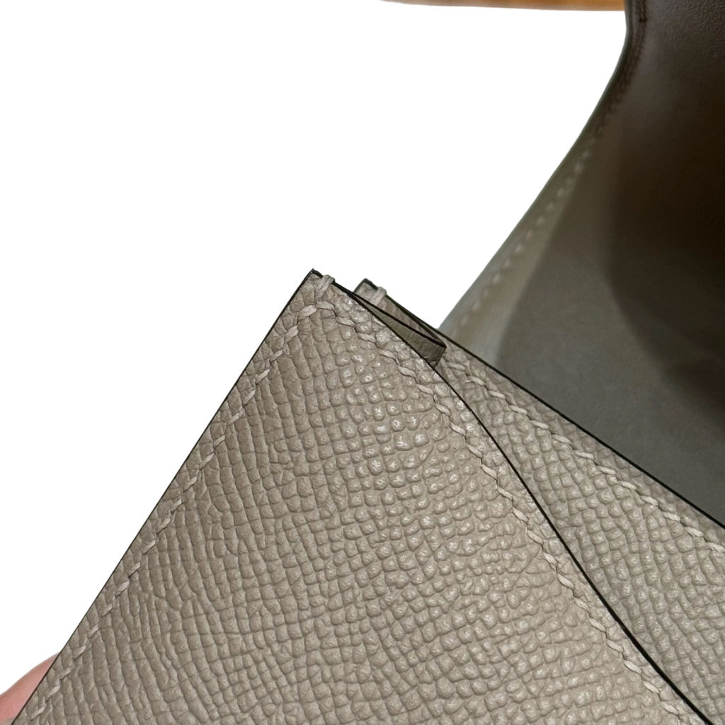 Constance  Epsom – Trench Grey | Gold-Plated