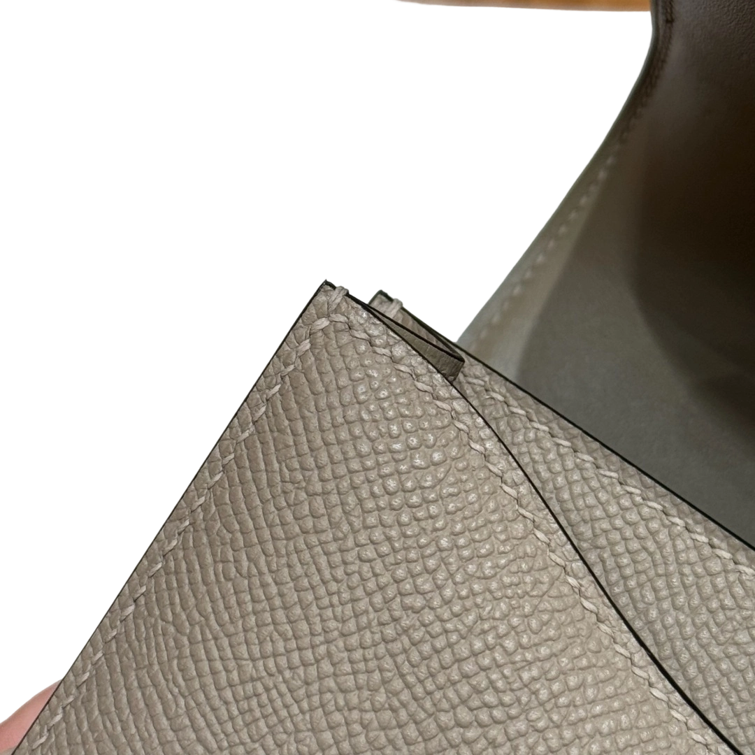 Constance  Epsom – Trench Grey | Gold-Plated
