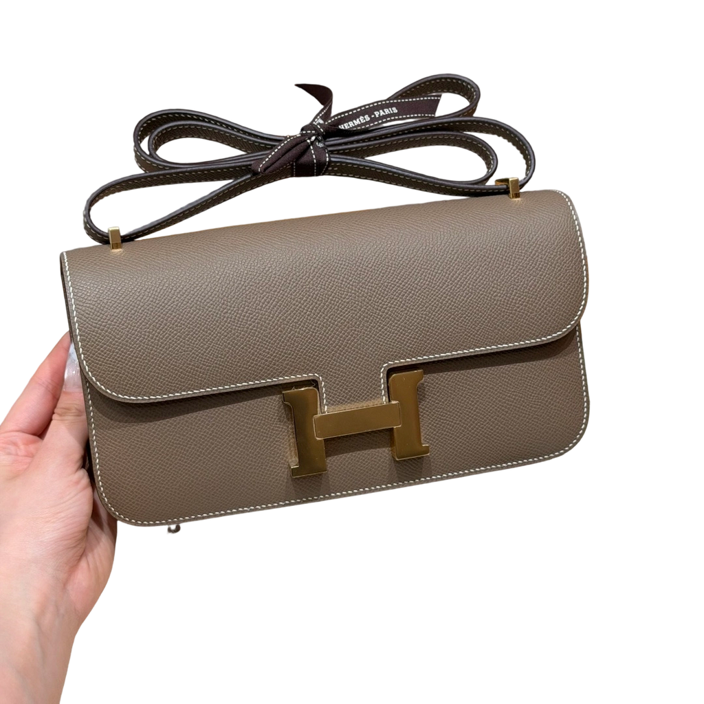 Constance  Epsom – Etoupe | Gold-Plated