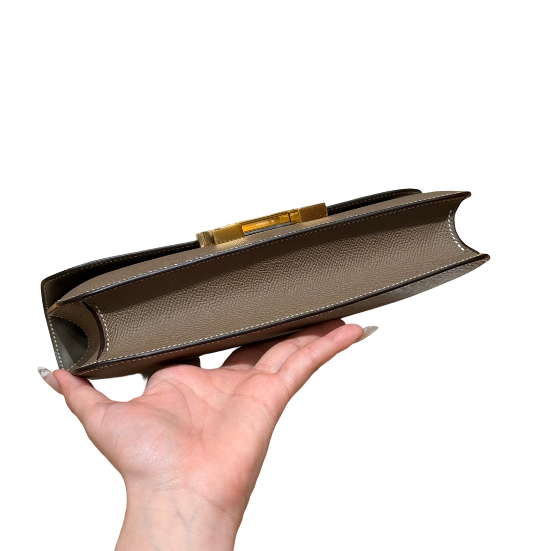Constance  Epsom – Etoupe | Gold-Plated