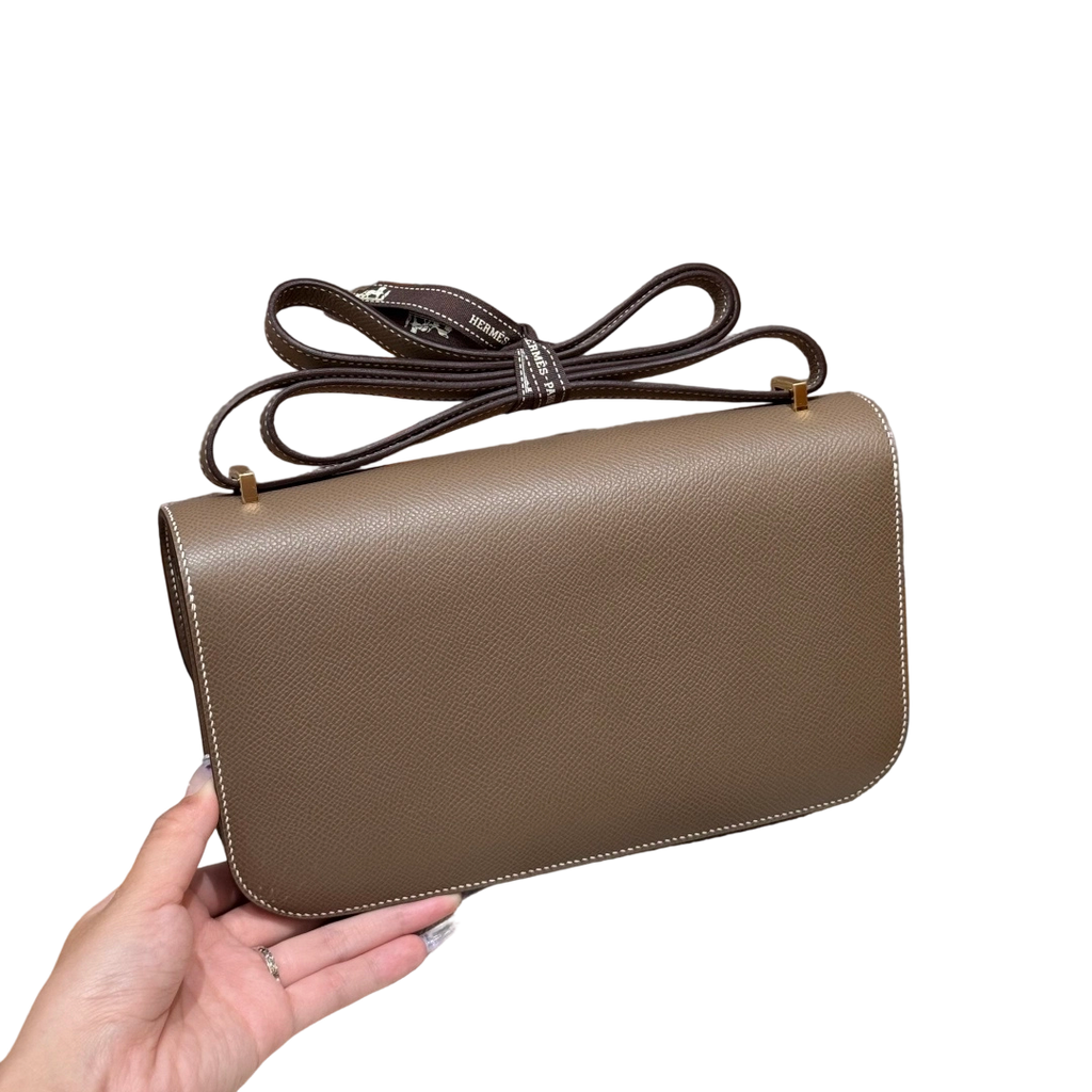 Constance  Epsom  – Etoupe | Gold-Plated