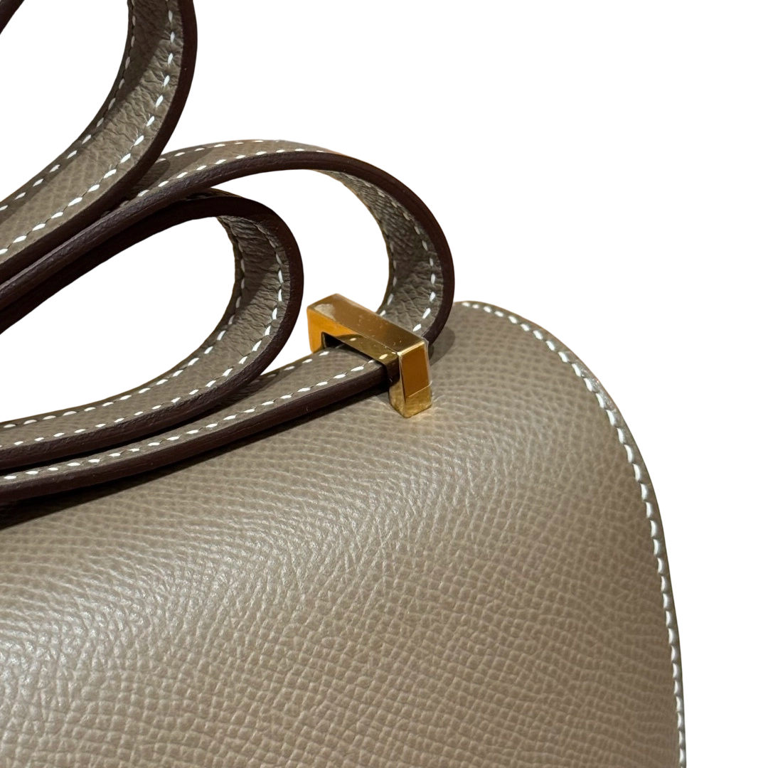 Constance  Epsom  – Etoupe | Gold-Plated