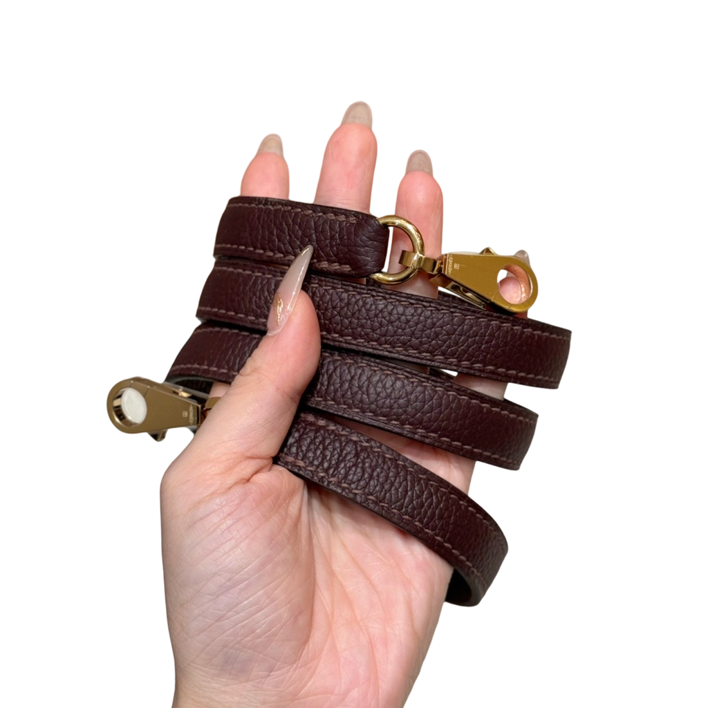 Kelly  Togo – Saddle Red | Gold-Plated