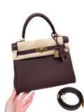 Kelly  Togo – Saddle Red | Gold-Plated