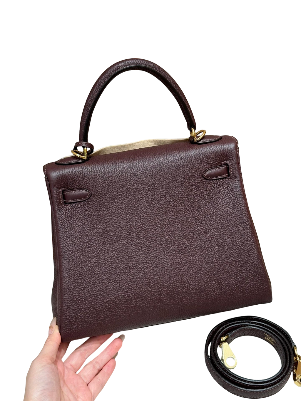Kelly  Togo – Saddle Red | Gold-Plated