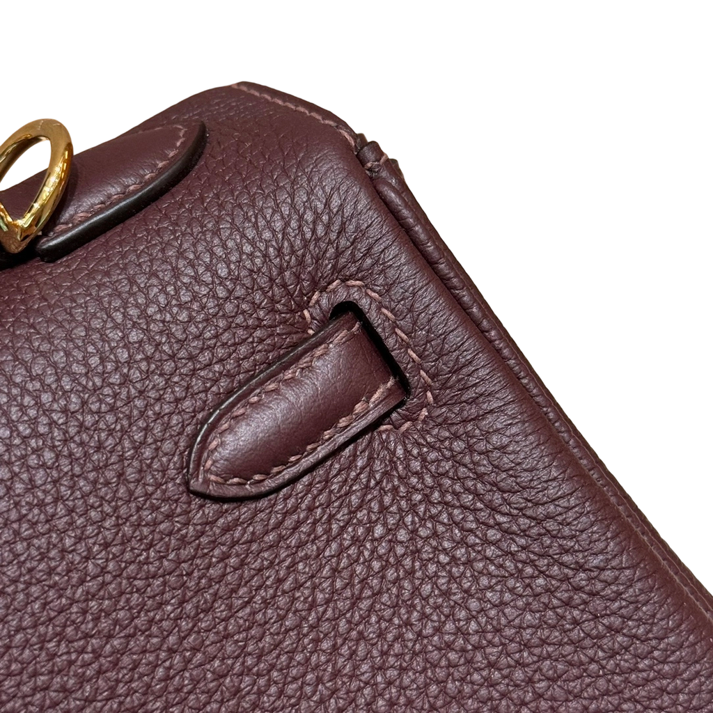 Kelly  Togo – Saddle Red | Gold-Plated