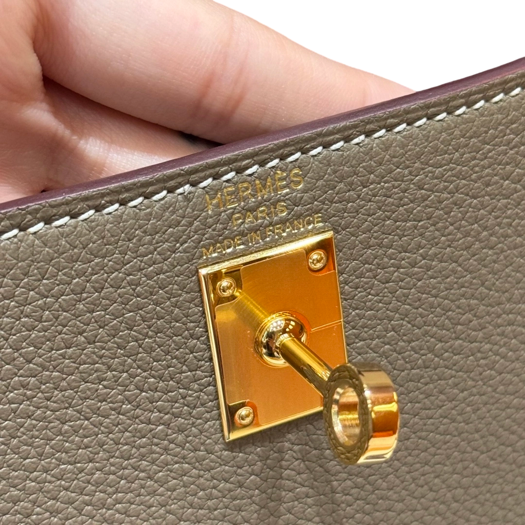 Kelly  Togo – Elephant Grey | Gold-Plated