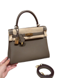 Kelly  Togo – Elephant Grey | Gold-Plated