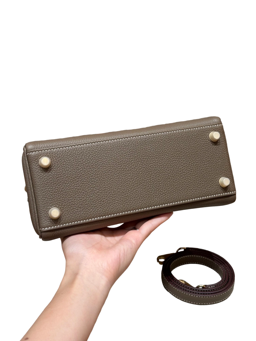 Kelly  Togo – Elephant Grey | Gold-Plated