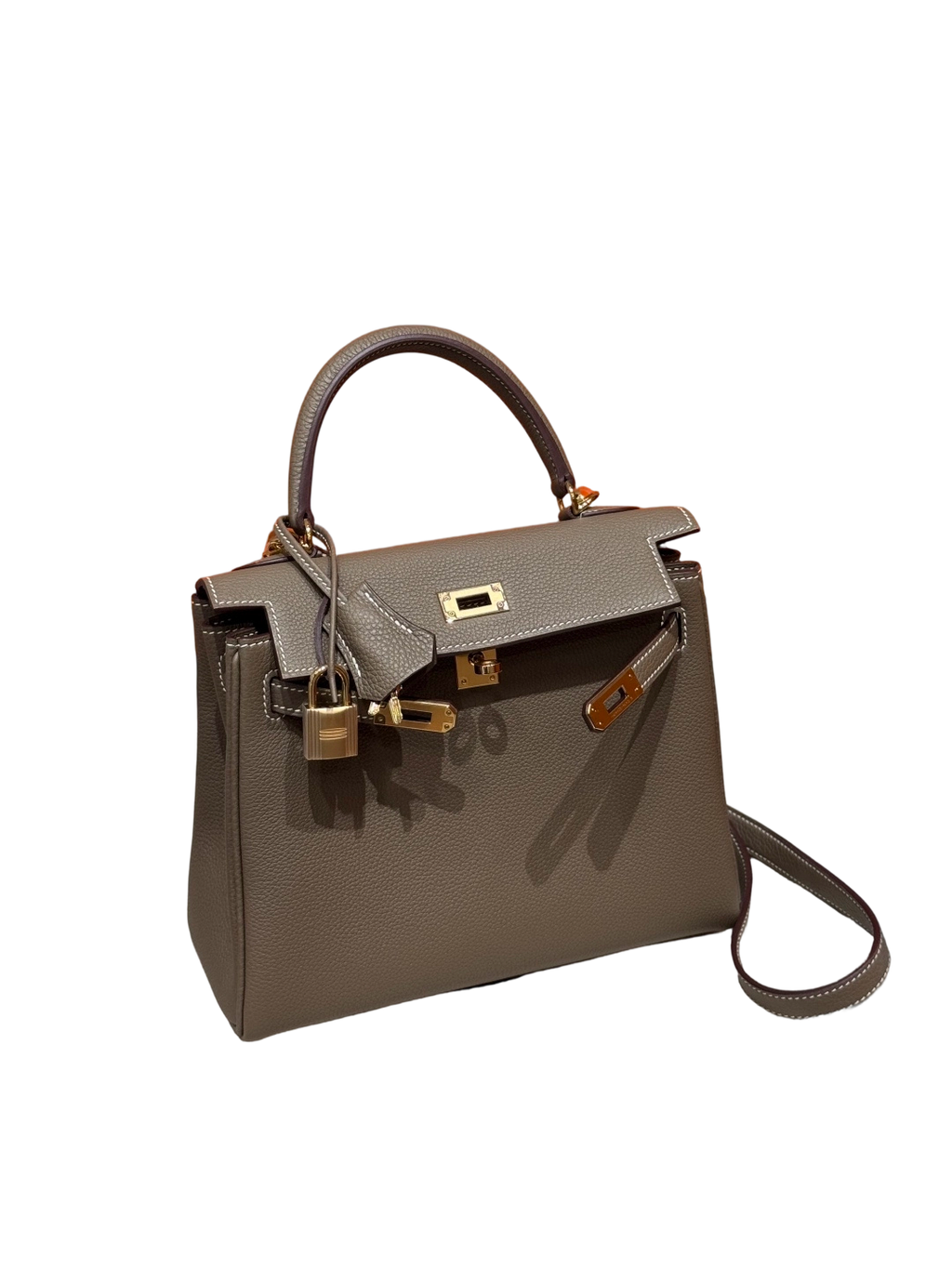 Kelly  Togo – Elephant Grey | Gold-Plated
