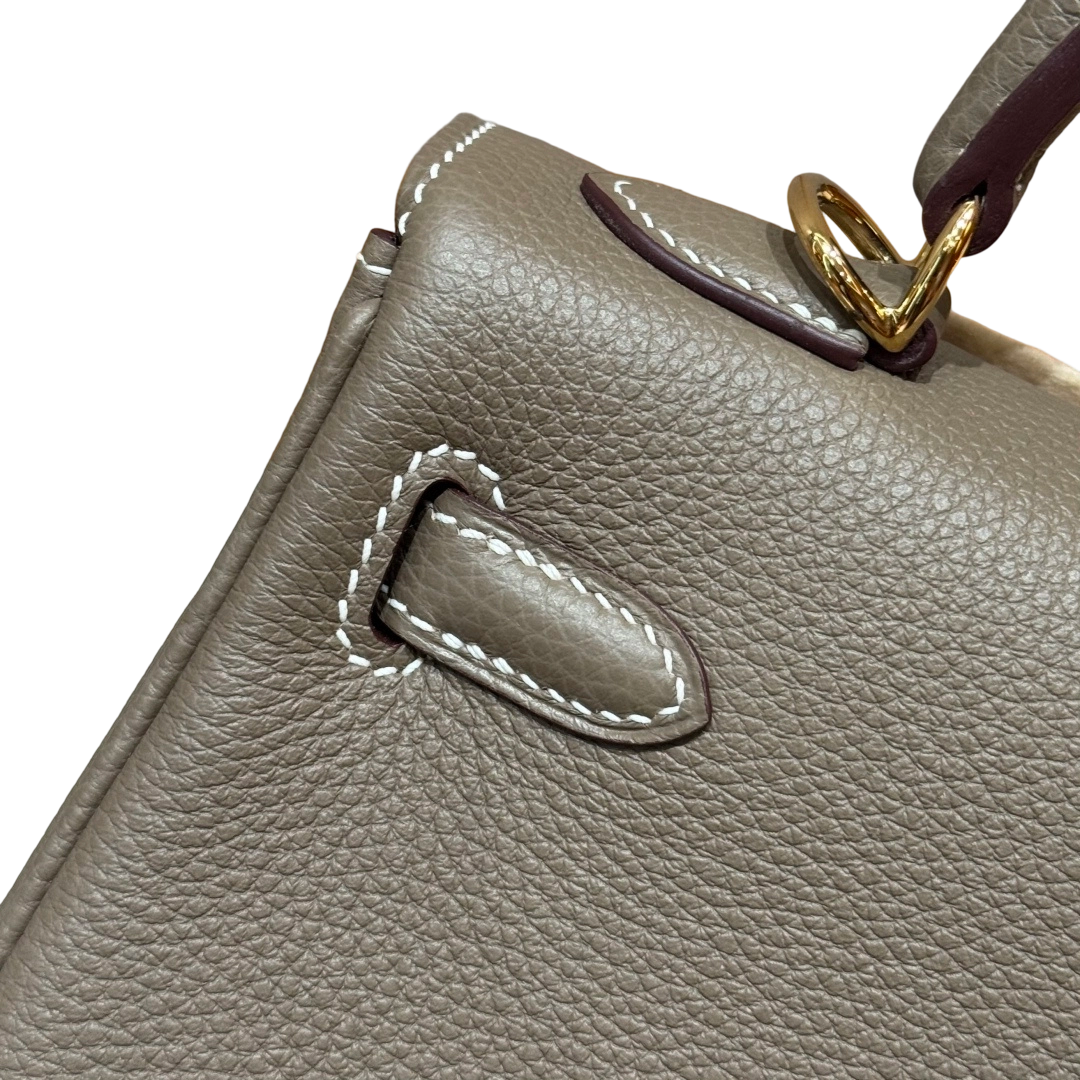 Kelly  Togo – Elephant Grey | Gold-Plated