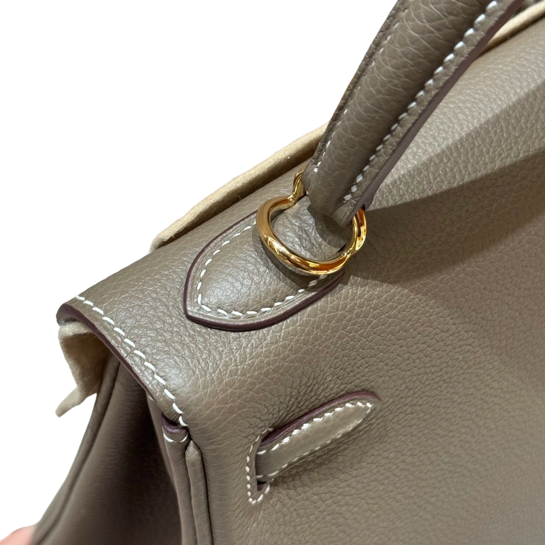 Kelly  Togo – Elephant Grey | Gold-Plated