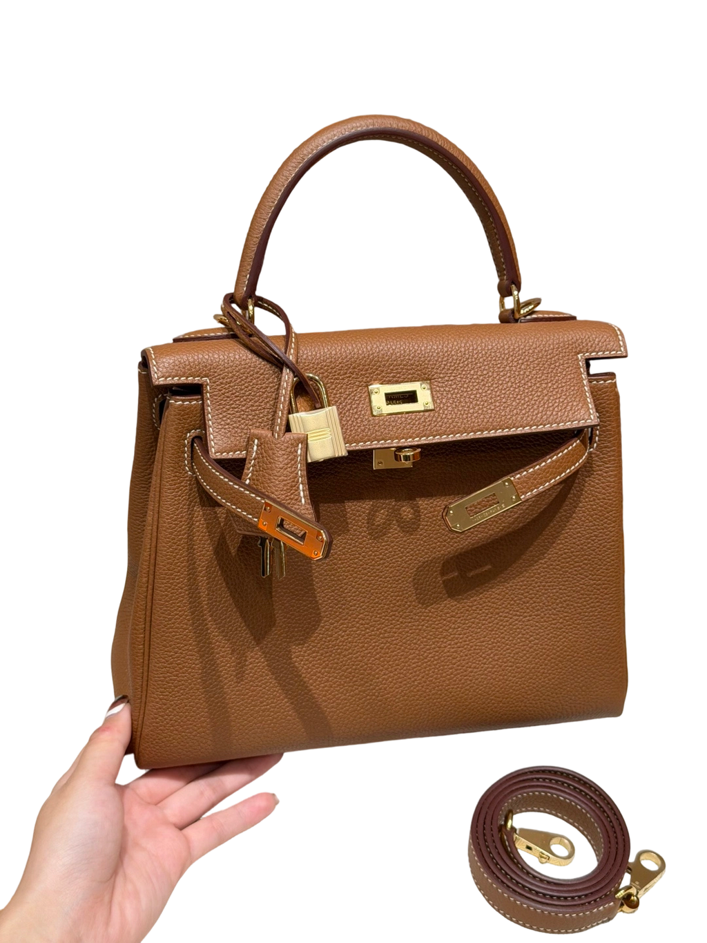Kelly  Togo – Gold Brown | Gold-Plated