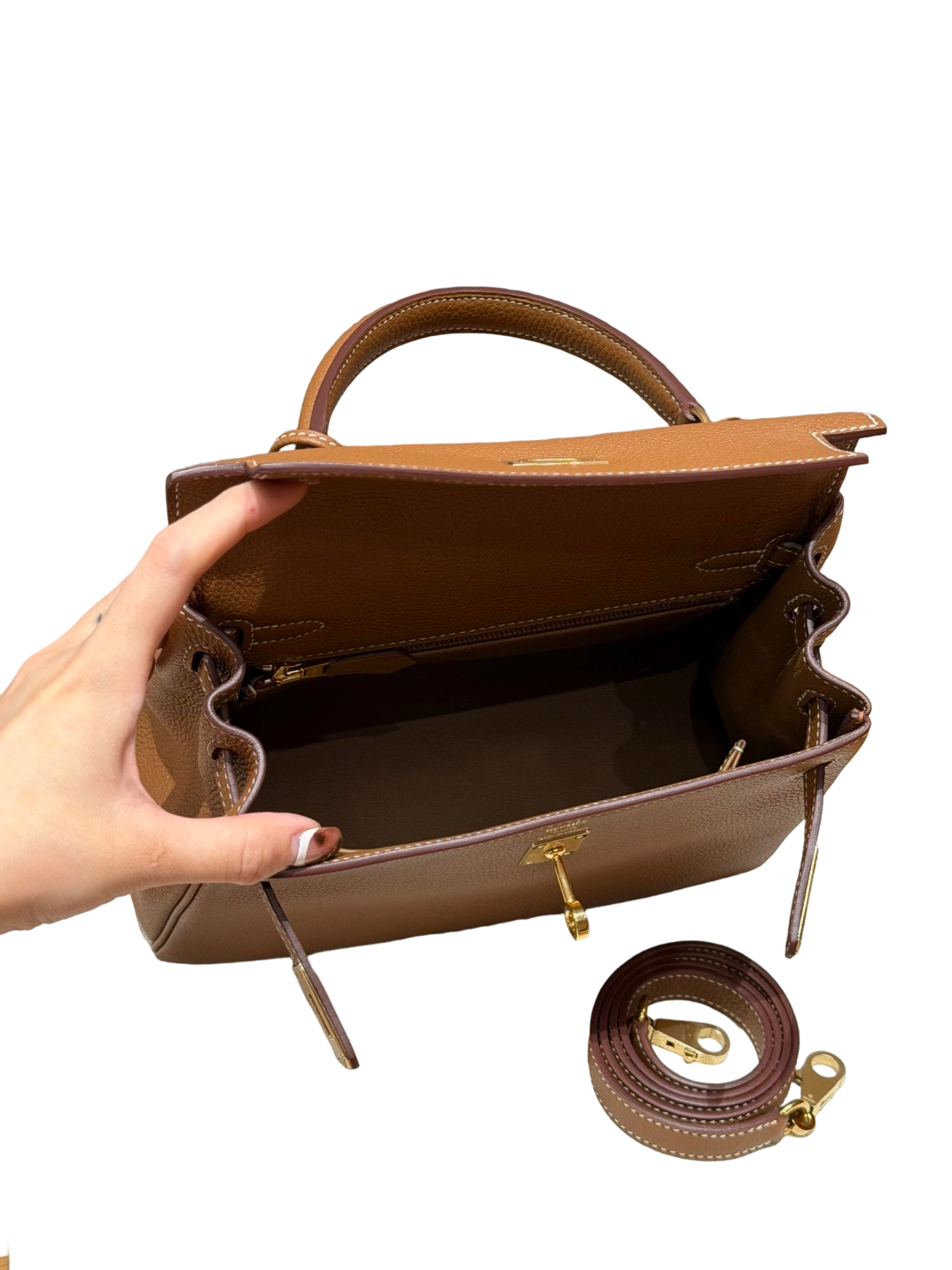 Kelly  Togo – Gold Brown | Gold-Plated