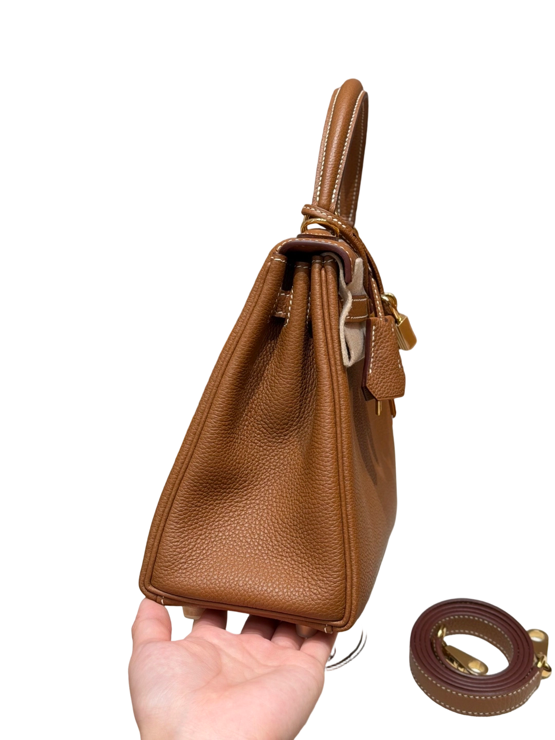 Kelly  Togo – Gold Brown | Gold-Plated