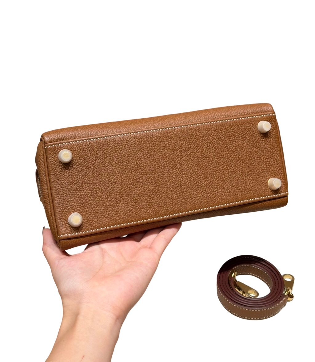 Kelly  Togo – Gold Brown | Gold-Plated