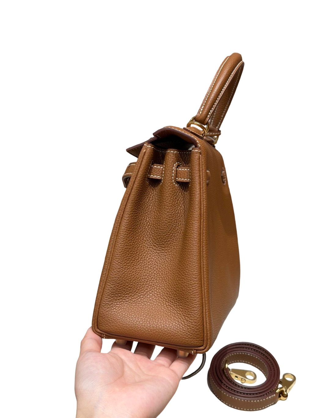 Kelly  Togo – Gold Brown | Gold-Plated