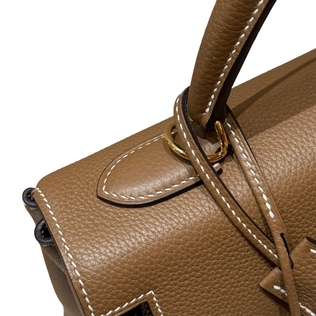 Kelly  Togo – Chestnut Brown | Gold-Plated