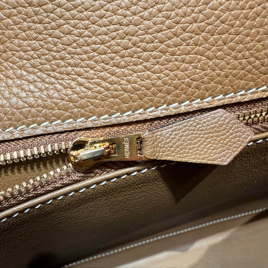 Kelly  Togo – Chestnut Brown | Gold-Plated