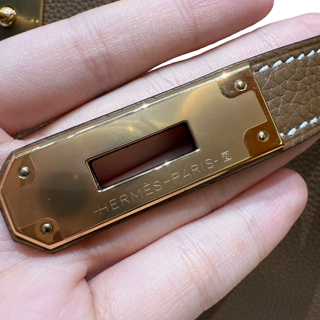 Kelly  Togo – Chestnut Brown | Gold-Plated