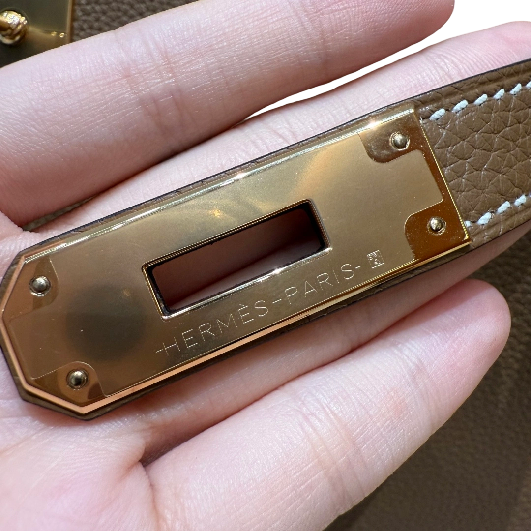 Kelly  Togo – Chestnut Brown | Gold-Plated