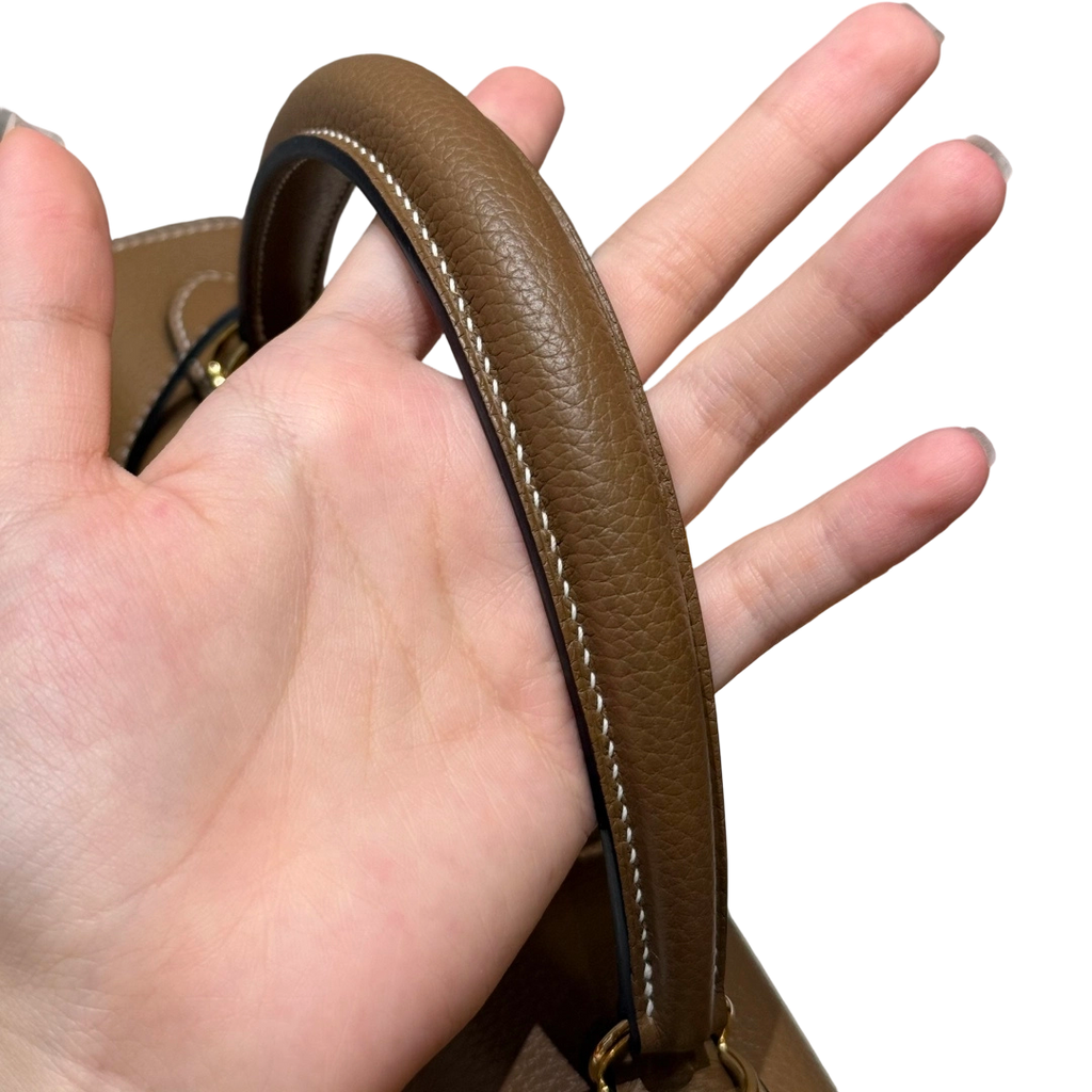 Kelly  Togo – Chestnut Brown | Gold-Plated