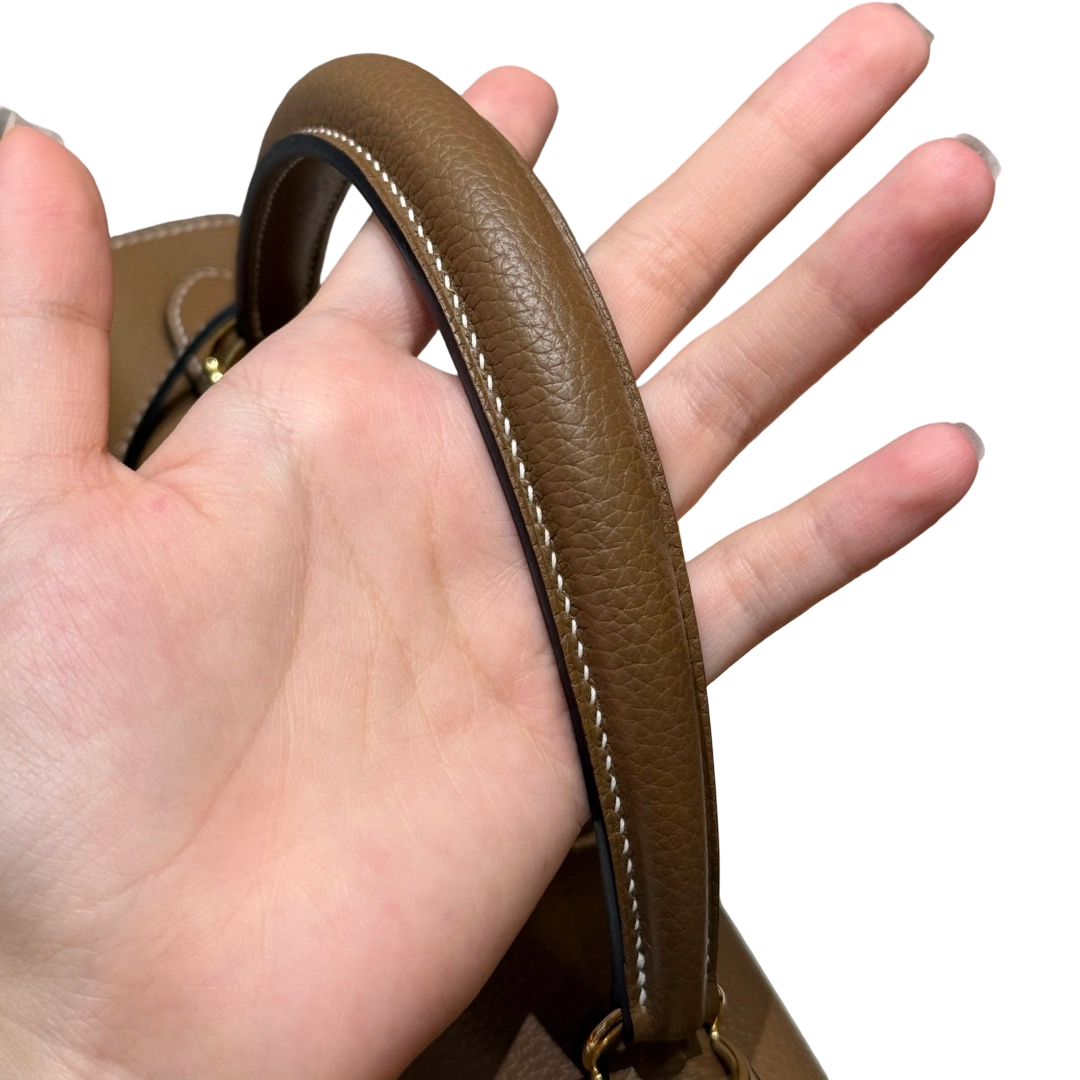 Kelly  Togo – Chestnut Brown | Gold-Plated