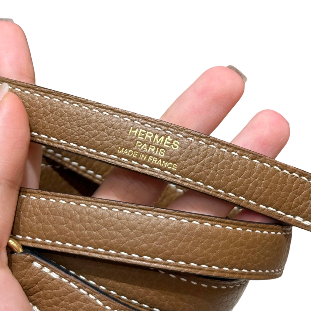 Kelly  Togo – Chestnut Brown | Gold-Plated
