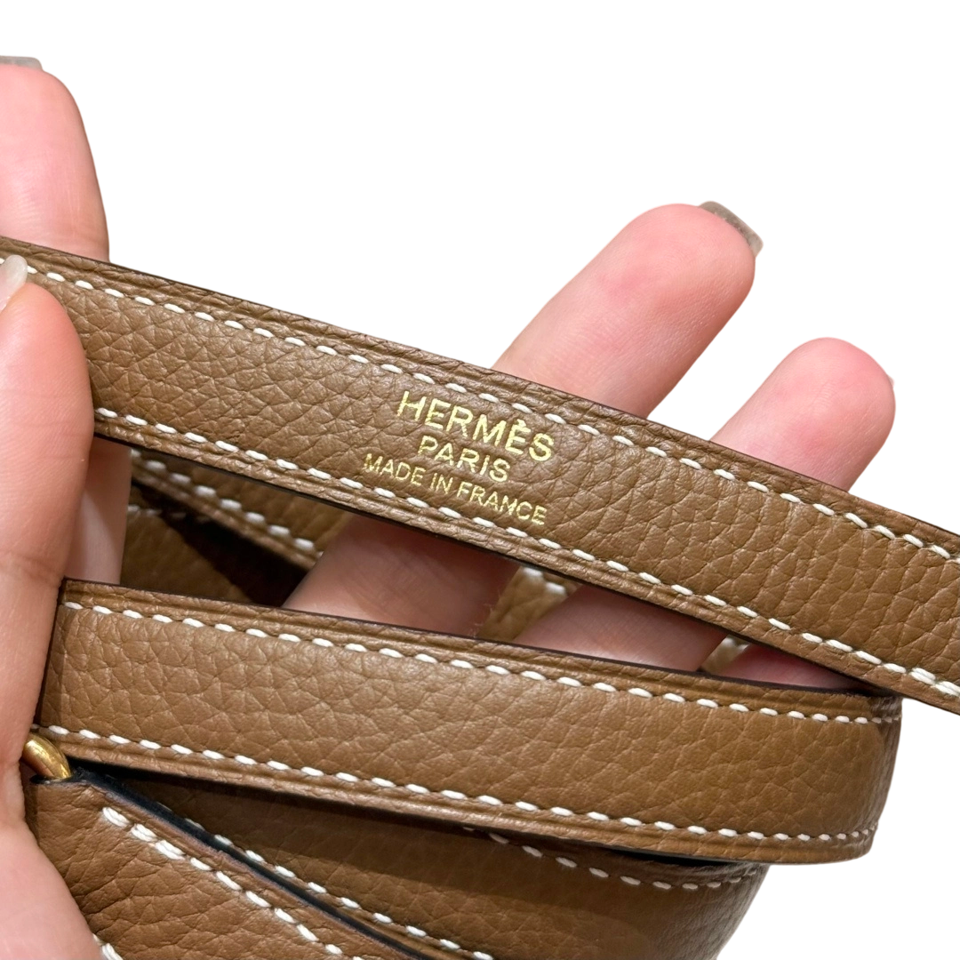 Kelly  Togo – Chestnut Brown | Gold-Plated