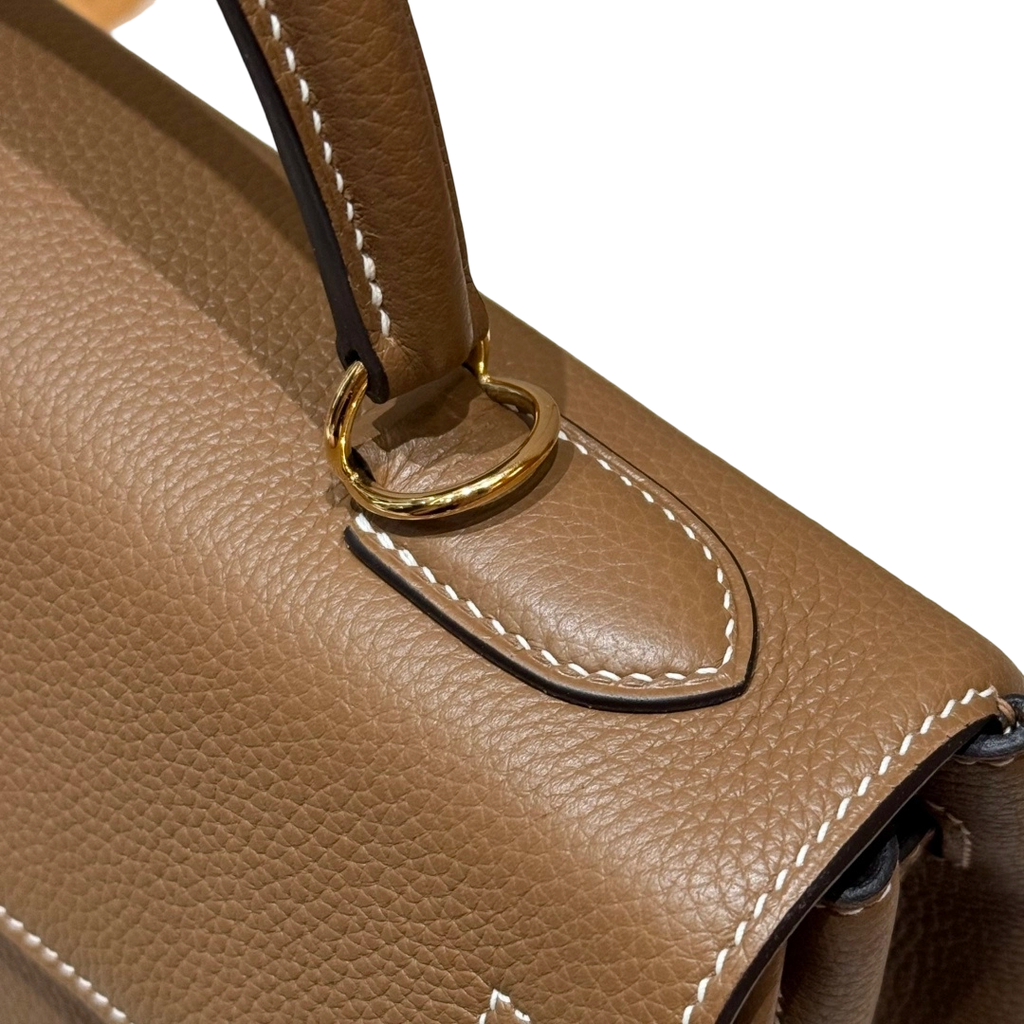 Kelly  Togo – Chestnut Brown | Gold-Plated