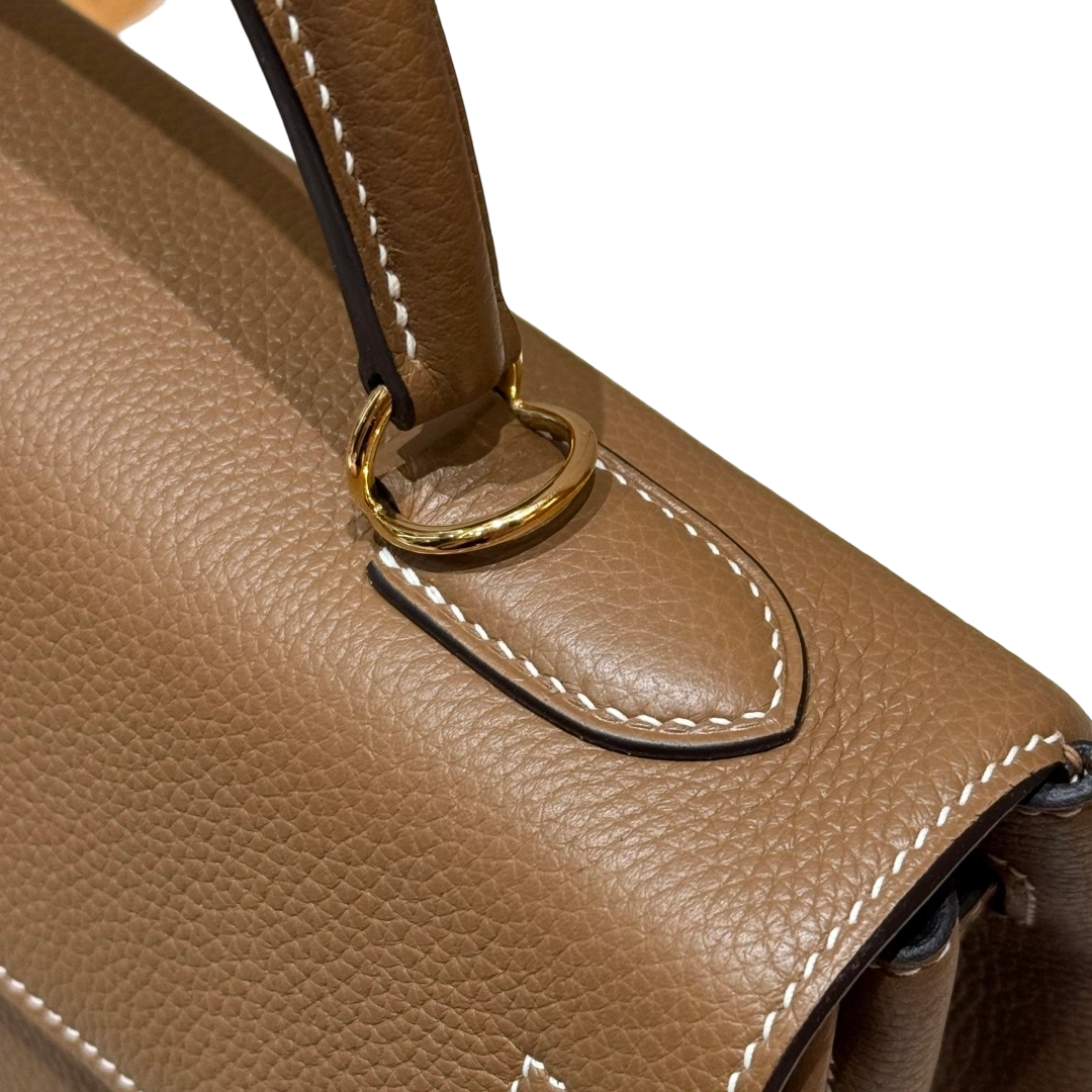 Kelly  Togo – Chestnut Brown | Gold-Plated