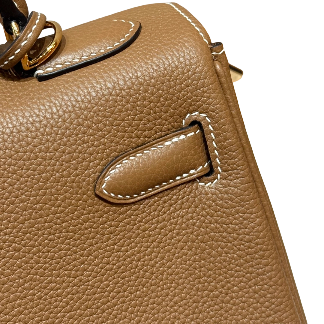 Kelly  Togo – Chestnut Brown | Gold-Plated