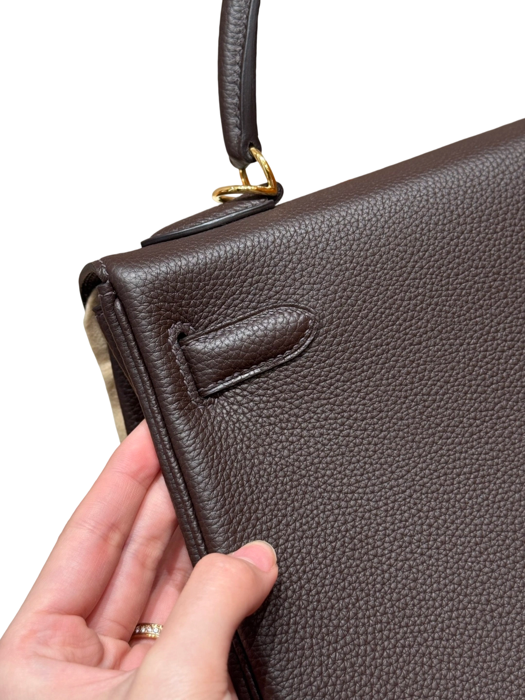 Kelly  Togo – Chocolate Brown | Gold-Plated
