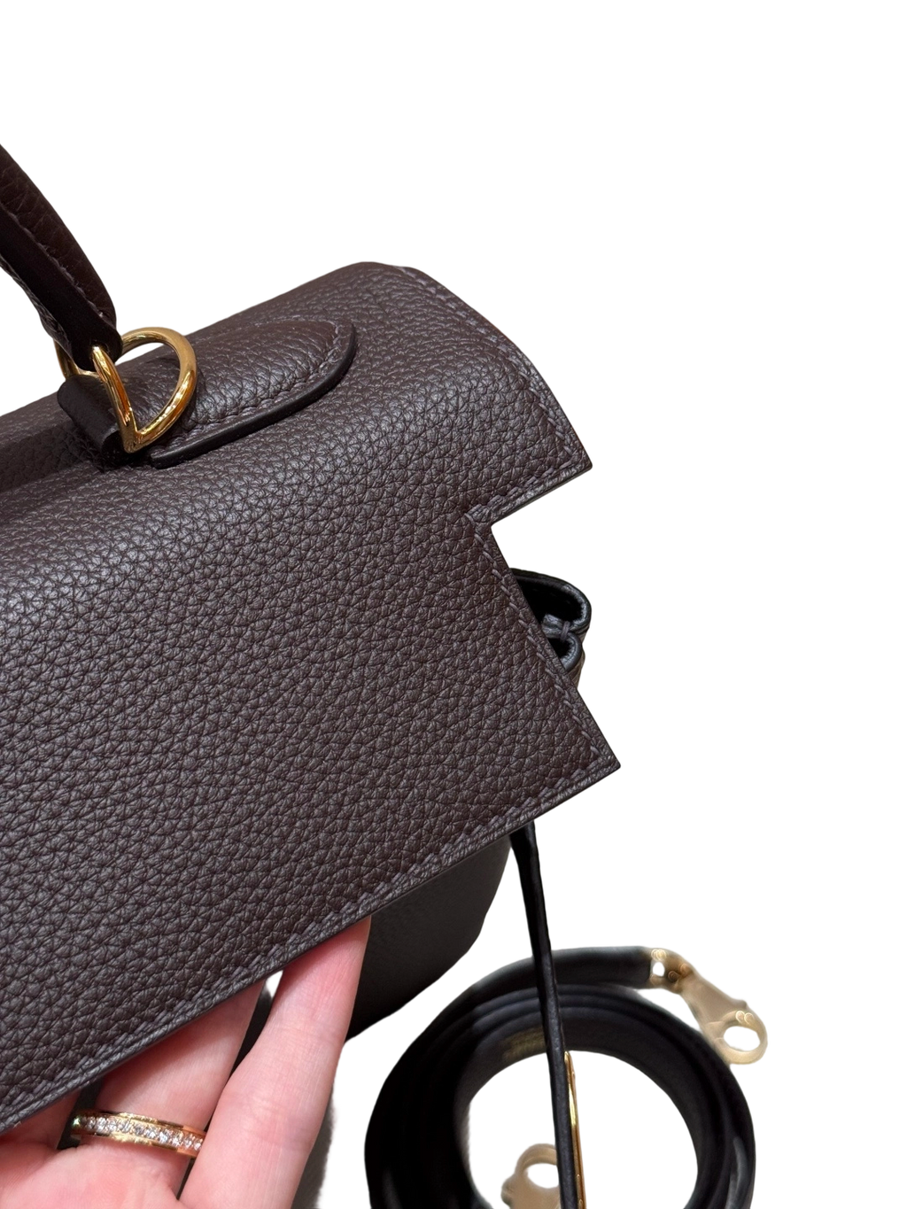 Kelly  Togo – Chocolate Brown | Gold-Plated