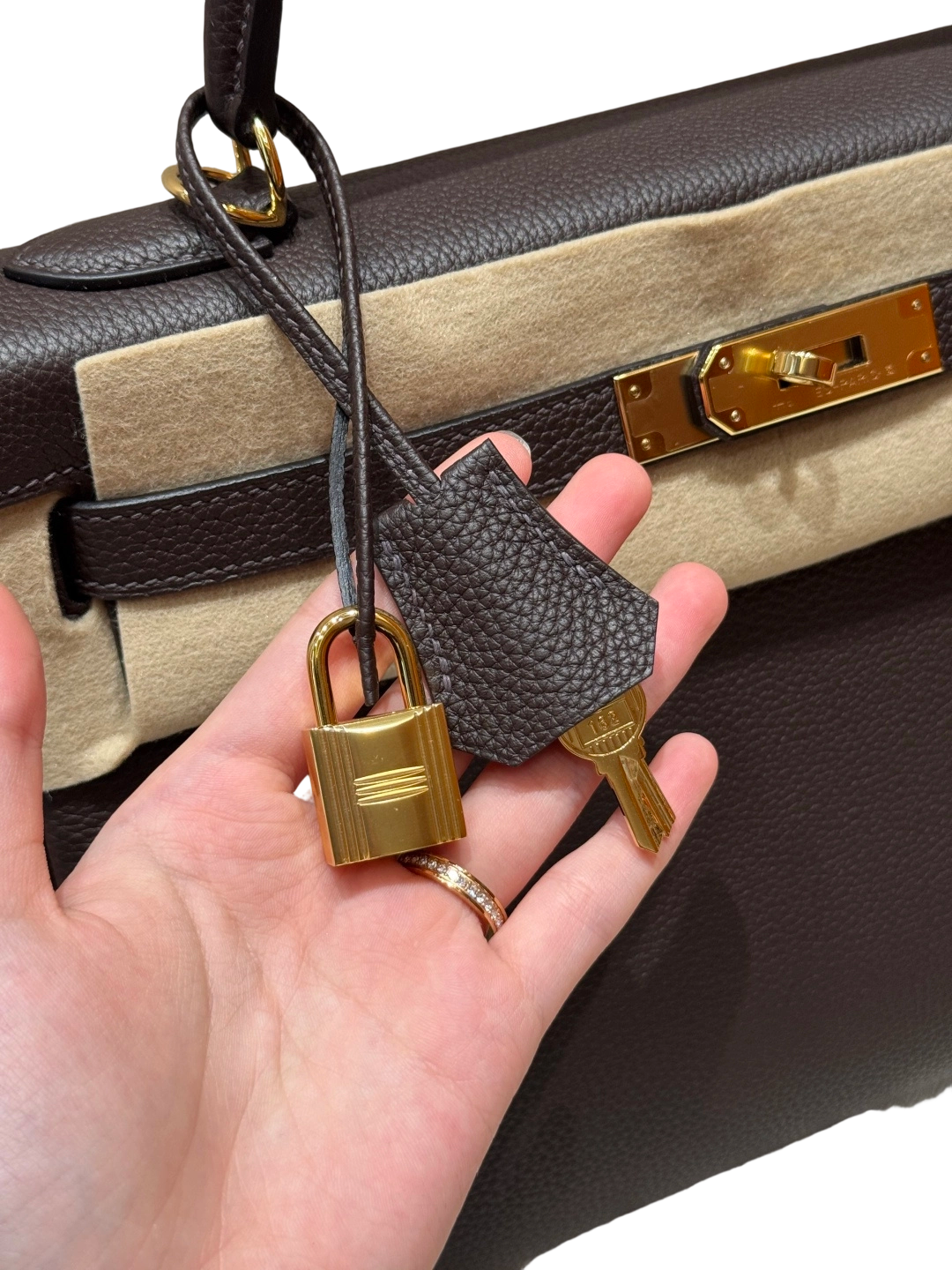 Kelly  Togo – Chocolate Brown | Gold-Plated