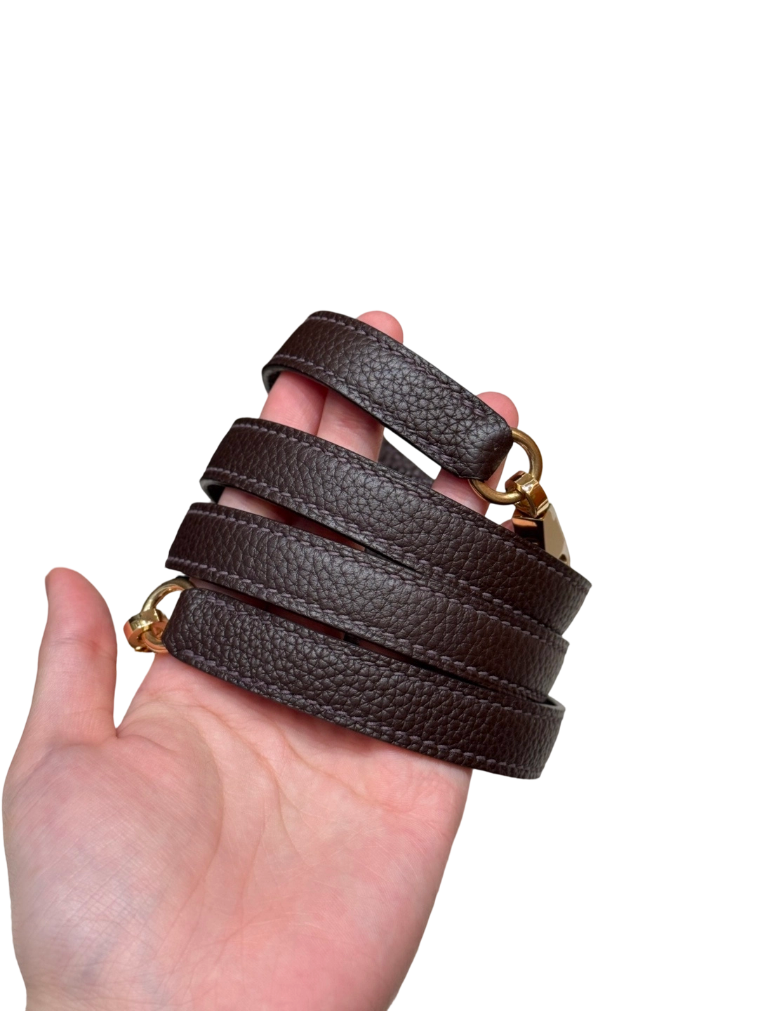Kelly  Togo – Chocolate Brown | Gold-Plated