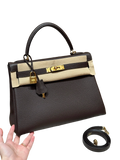Kelly  Togo – Chocolate Brown | Gold-Plated