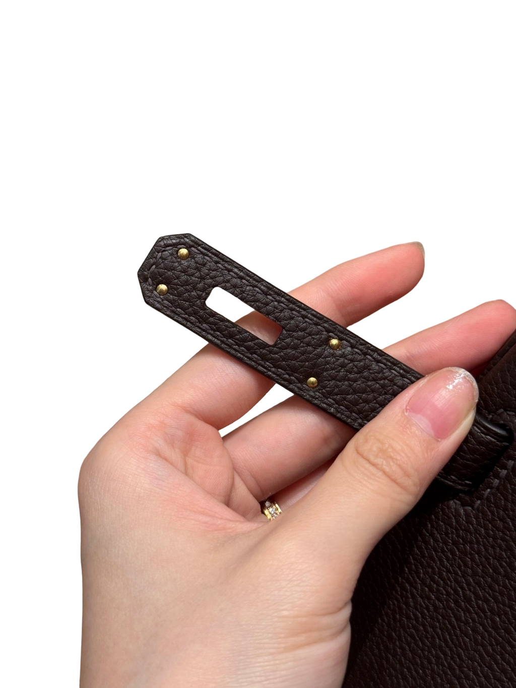 Kelly  Togo – Chocolate Brown | Gold-Plated