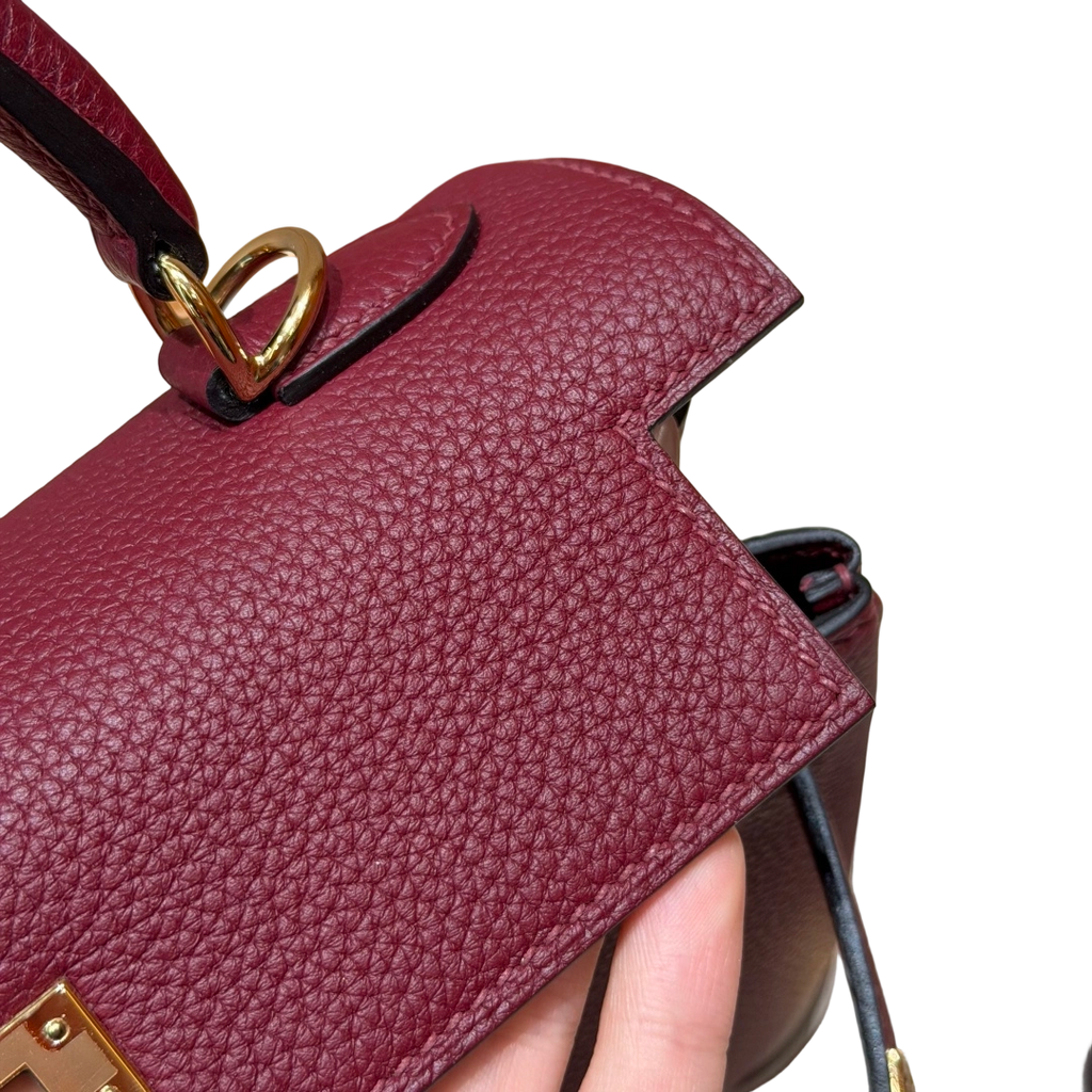 Kelly  Togo – Hermès Red | Gold-Plated