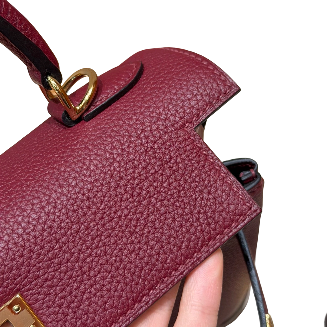 Kelly  Togo – Hermès Red | Gold-Plated