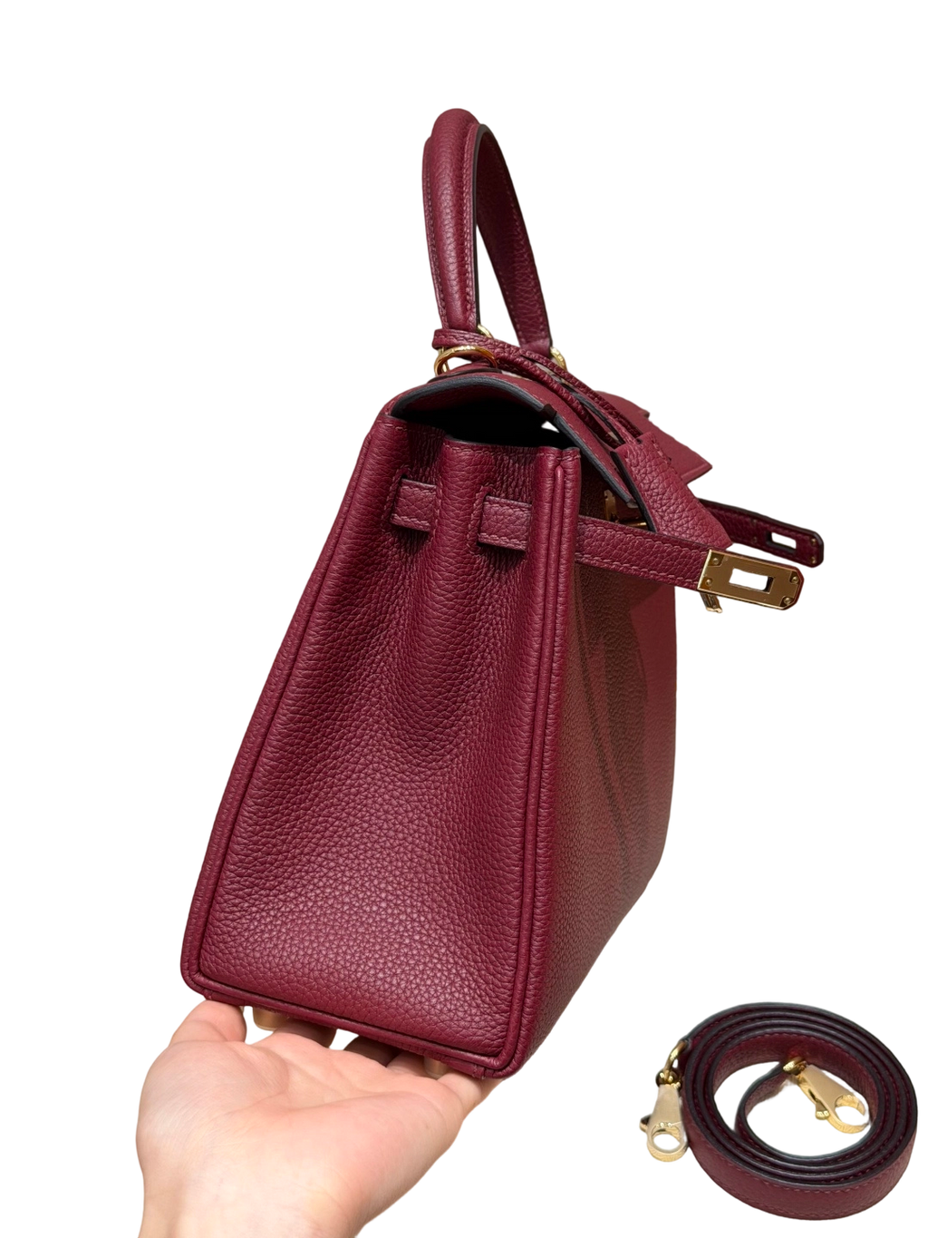Kelly  Togo – Hermès Red | Gold-Plated