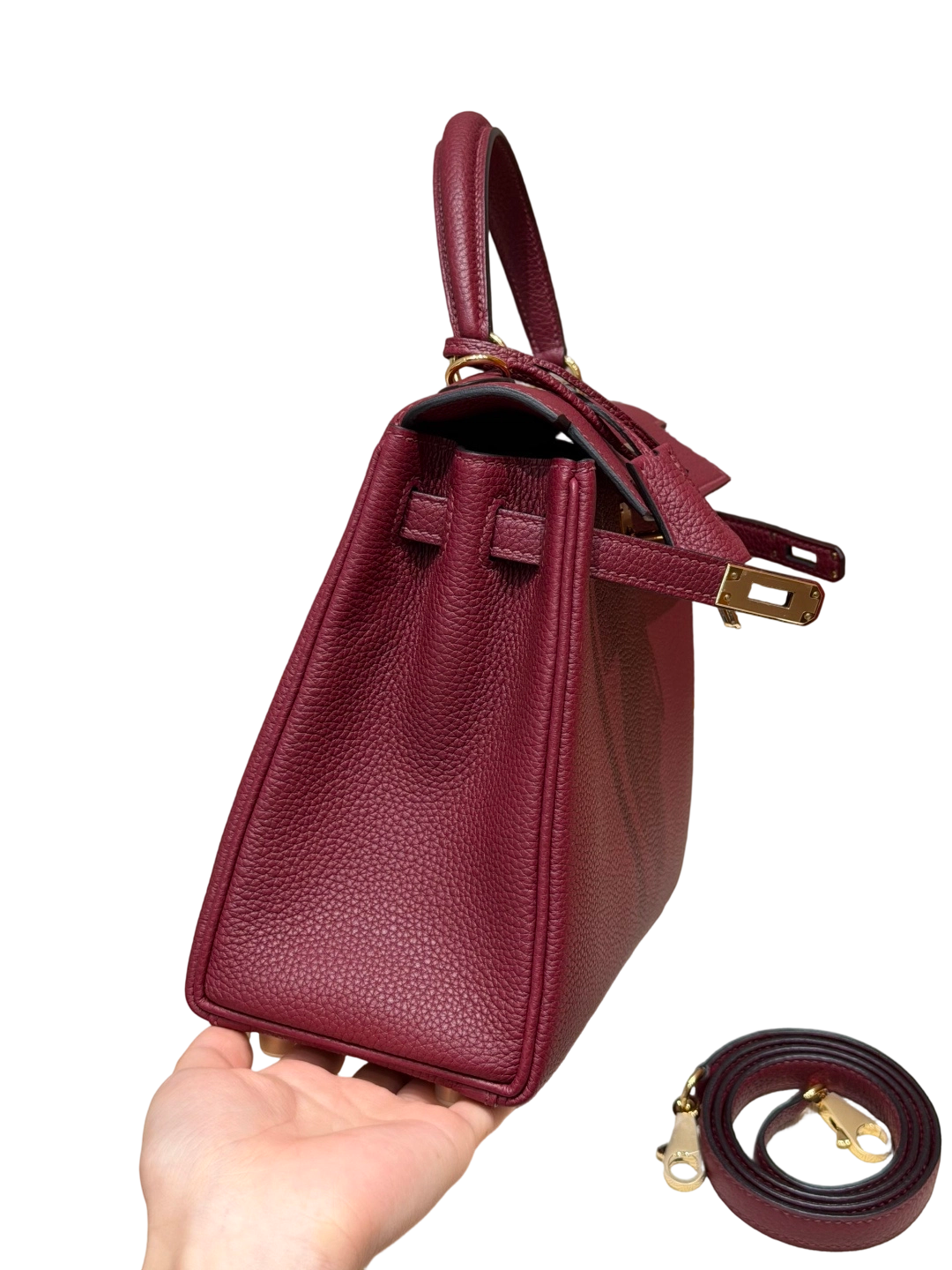Kelly  Togo – Hermès Red | Gold-Plated