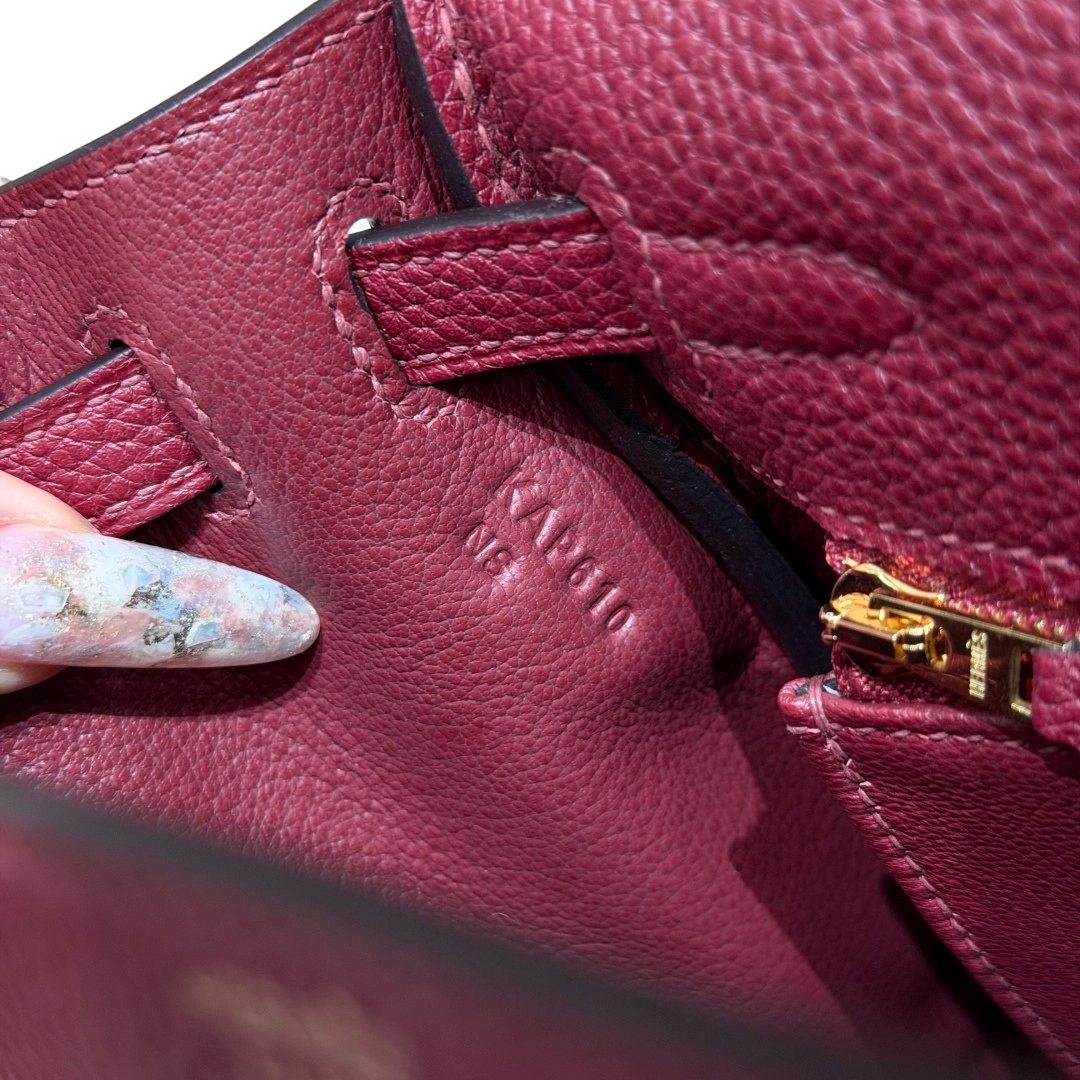 Kelly  Togo – Hermès Red | Gold-Plated