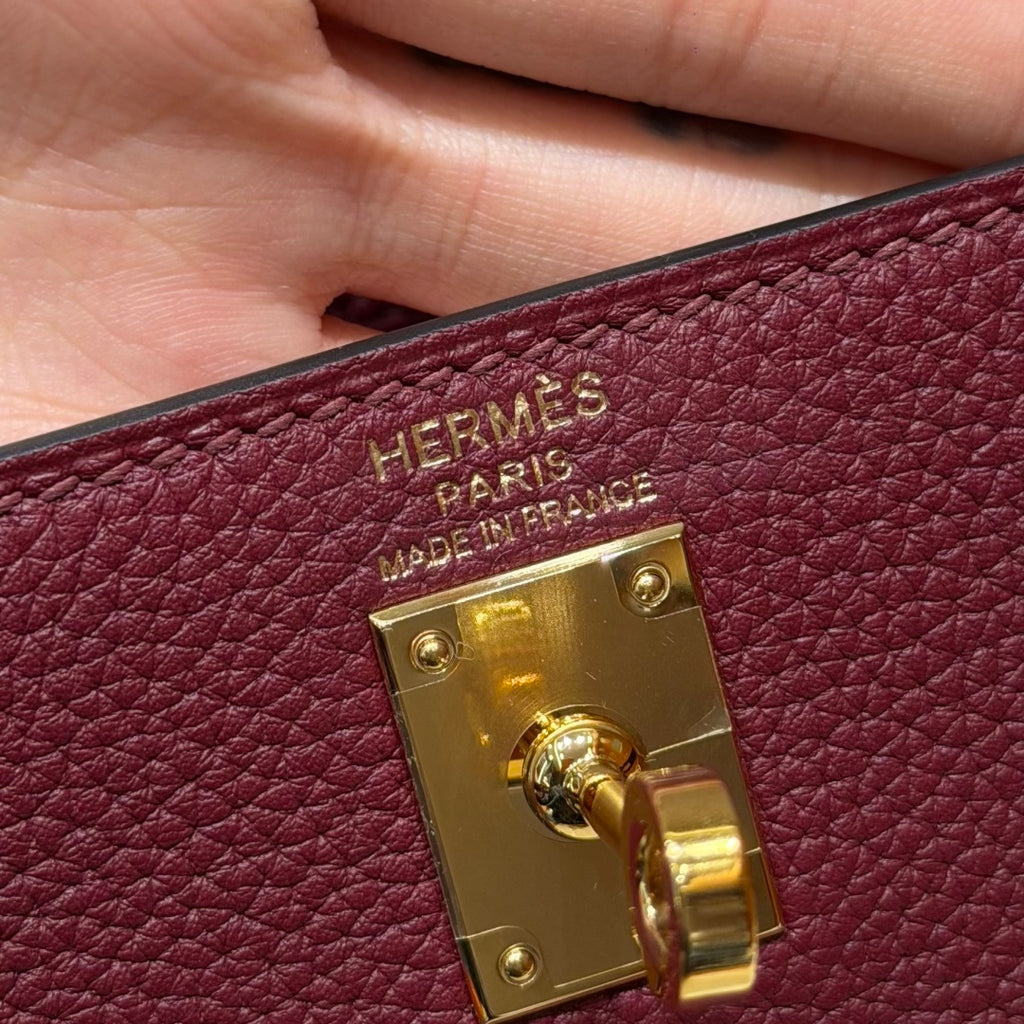 Kelly  Togo – Hermès Red | Gold-Plated